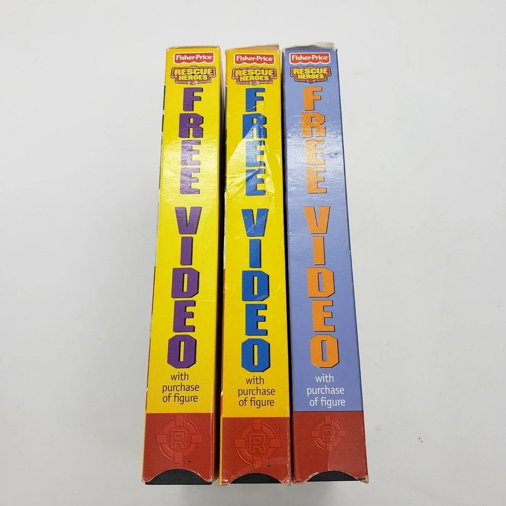 4 Fisher Price Rescue Heroes Children's, 8 episodes (VHS, 2001)‎ Tested Great